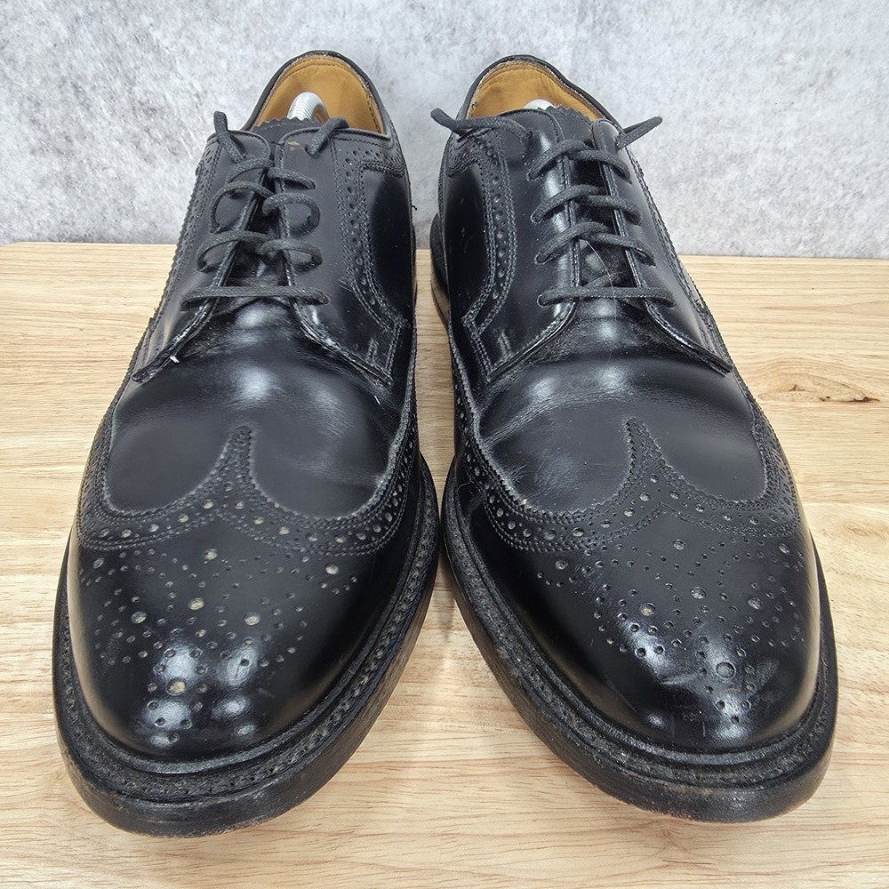Florsheim Imperial Oxford Shoes Mens 12‎ D Kenmoor Black Leather Longwing Brogue - Picture 3 of 12